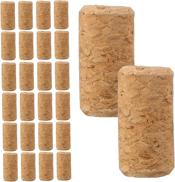 COLLBATH 250pcs Cork Stoppers for Wine Bottles Soft Cork Plugs for Airtight Seal for Home Restaurants Bars Cafes Decoration