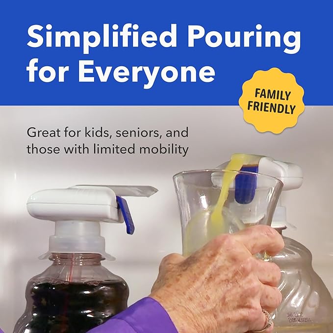 Magic Tap Automatic Drink Dispenser for Fridge, Black (3 Pack), No Spill Milk Dispenser for Fridge, Automatic Milk Dispenser Pump for Gallon Jugs, Water & Juice, Fits Most Bottles, Batteries Required