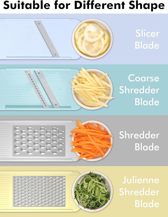 Cheese Grater and Mandoline Slicer Bundle