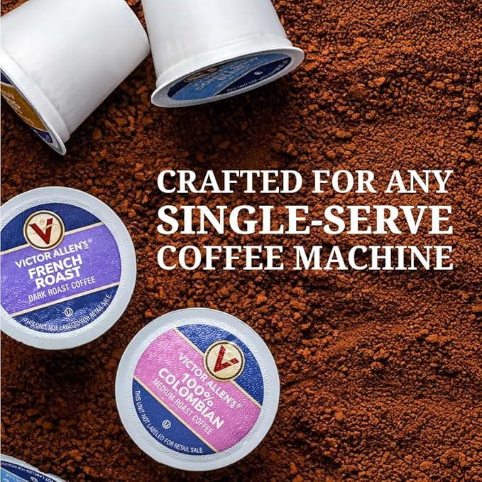 Victor Allen's Coffee 100% Colombian, Medium Roast, 42 Count, Single Serve Coffee Pods for Keurig K-Cup Brewers