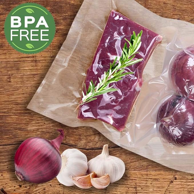 MakMeFre 200 Gallon Size11"x16" Vacuum Freezer Sealer Bags for Food, BPA Free, Heavy Duty Commercial Grade, Sous Vide Vaccume Safe,Vaccume Seal Pre-Cut Bag