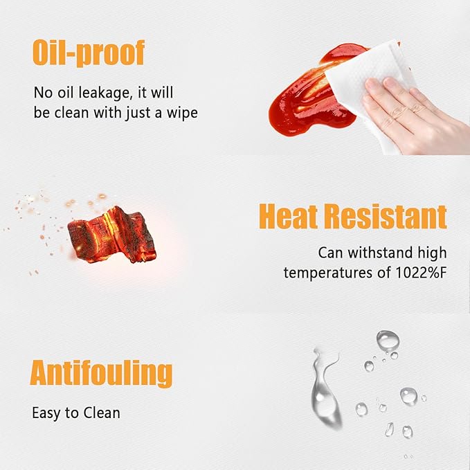 Heat Resistant Mat for Air Fryer, Deep Fryer, Countertop, 16x20in Hot Pads for Kitchen Counter Heat Protector, Under Coffee Maker Mats for Quartz Countertop Protector
