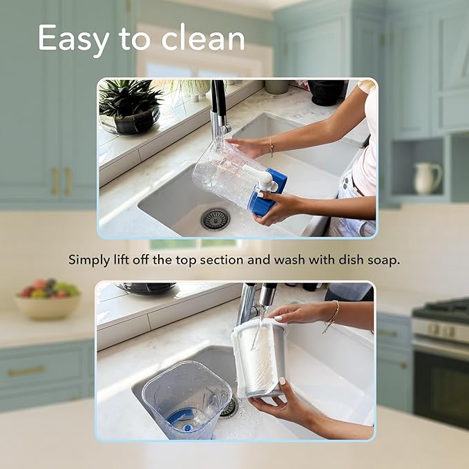 Slushie Machine for home, New and Improved Countertop Slushy Maker for Kitchen, 34 fl oz, Ice Cold Frozen Slush Drink, Slushy Cup, Turns Your Favorite Sodas into Slushies.