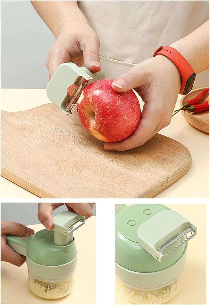 Electric Garlic Chopper, 200ml Mini Portable Veggie Chopper Onion