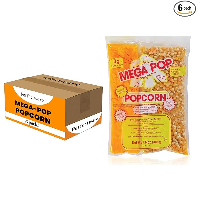 12oz Popcorn Portion Packs - Package of 6ct