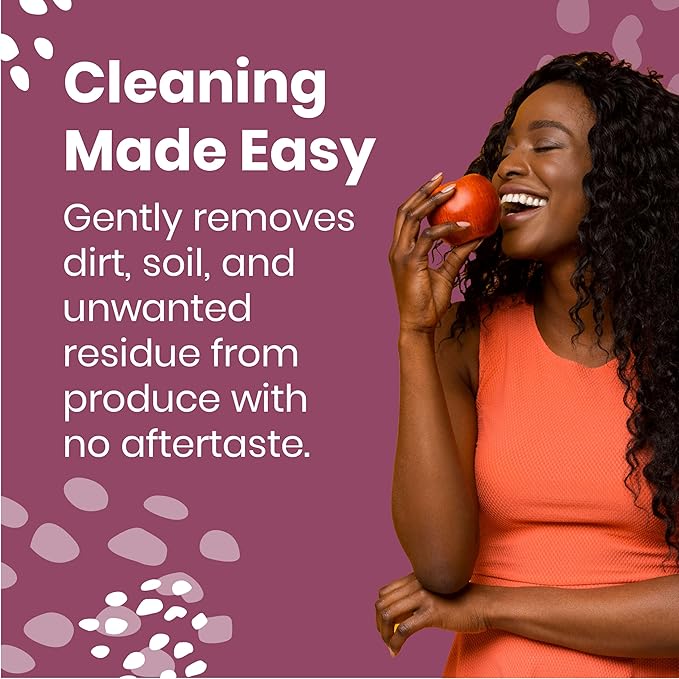 Good Salt Home Fresh Extend Fruit and Vegetable Wash, Natural Produce Cleaner, Made in the USA, 32 Ounce Bottle