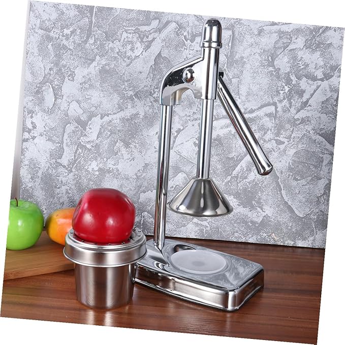PRETYZOOM Stainless Steel Manual Citrus Juicer Press Hand-Operated Fruit Machine for Homemade Juice Easy to Clean for Home and Kitchen Use