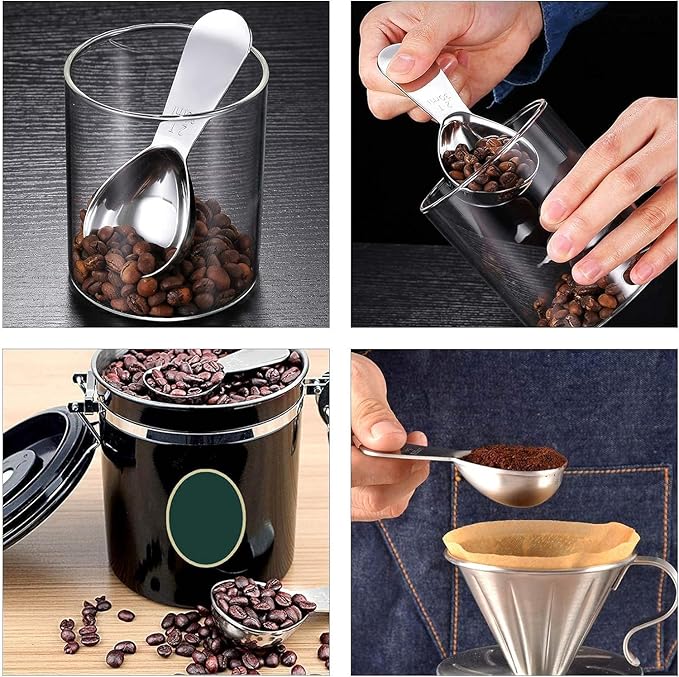 Stainless Steel 1 Tablespoon Measuring Coffee Scoop Spoon (Stainless Steel 3)
