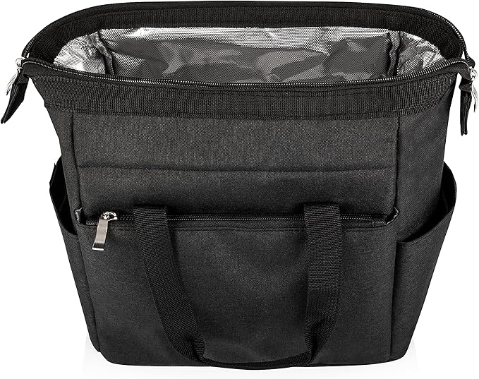 PICNIC TIME Friends On The Go Lunch Bag, Soft Cooler Lunch Box, Insulated Lunch Bag, (Warner Bro Friends - Black)