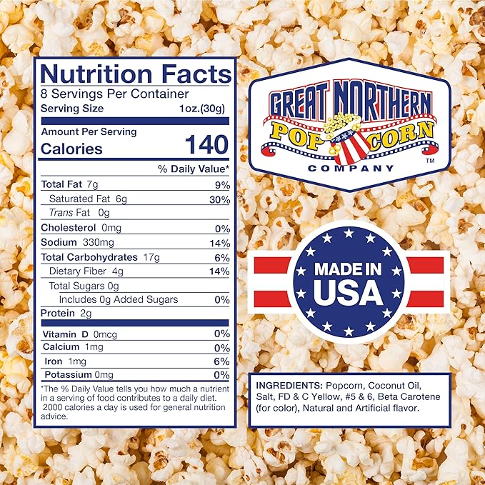 Great Northern Popcorn All-in-One Premium Tri-Pak Popcorn - 12/Case